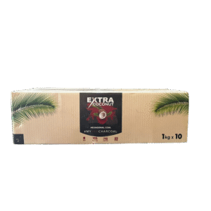 Extra Coconut Hexagonal Coal for Shisha - 10 kg Box (10x1 kg)