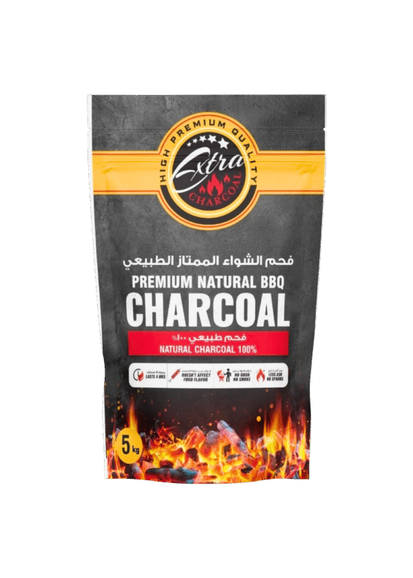 Extra Charcoal Premium 100% All-Natural BBQ Charcoal, 5 kg