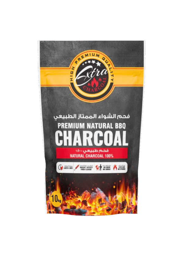 Extra Charcoal Premium 100% All-Natural BBQ Charcoal, 10 kg
